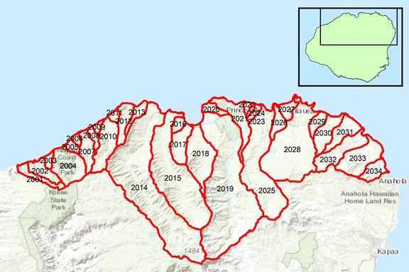 Hanalei Region Surface Water Hydrologic Units