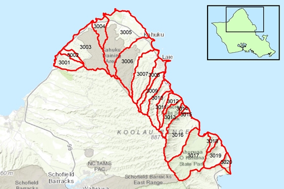 Ko‘olau Loa Region Surface Water Hydrologic Units