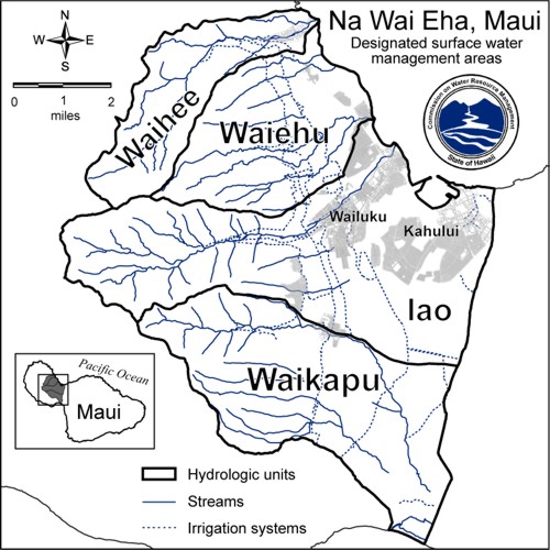 Na Wai Eha, Maui Surface Water Management Areas
