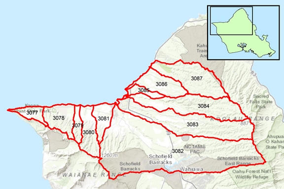 Waialua Region Surface Water Hydrologic Units